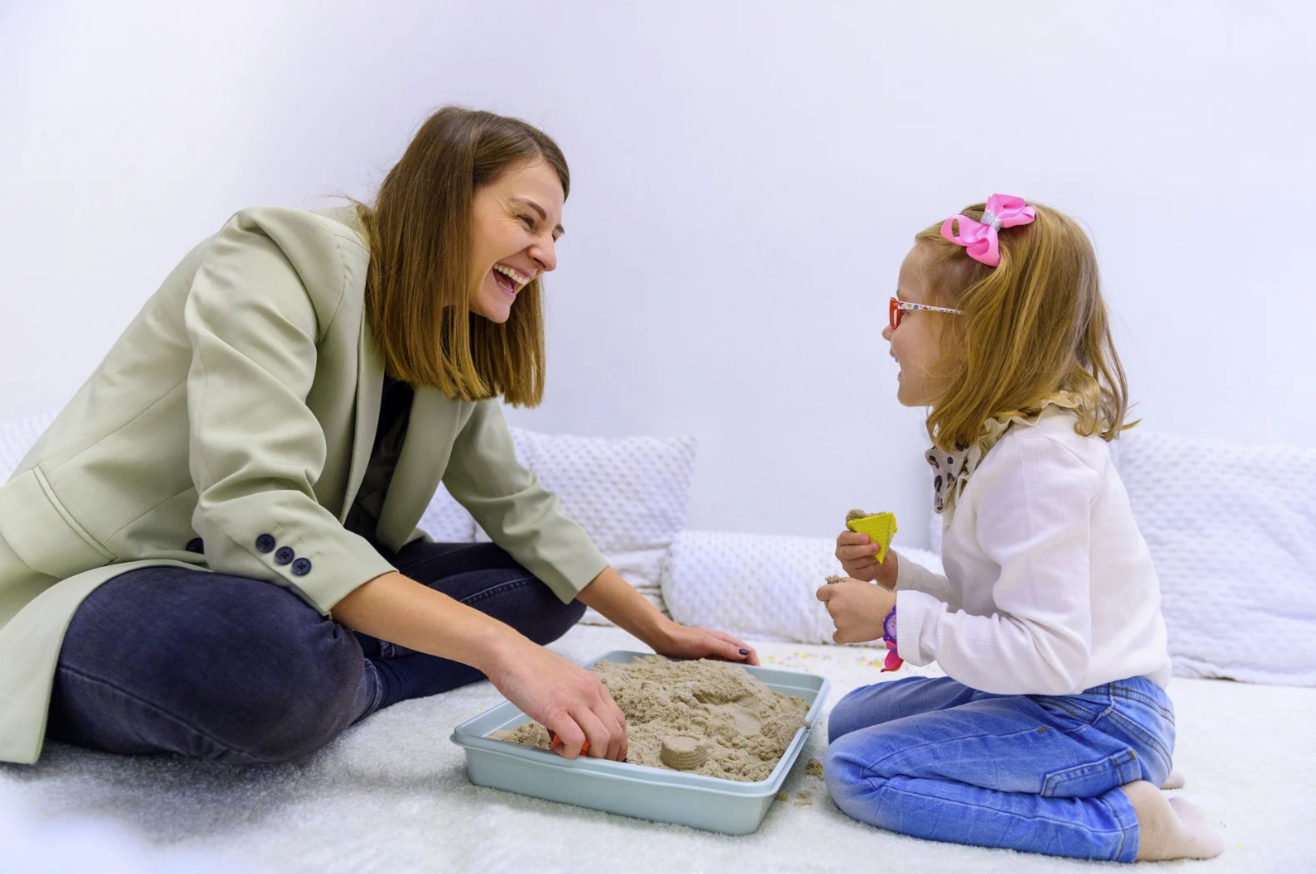 Child during occupational therapy session